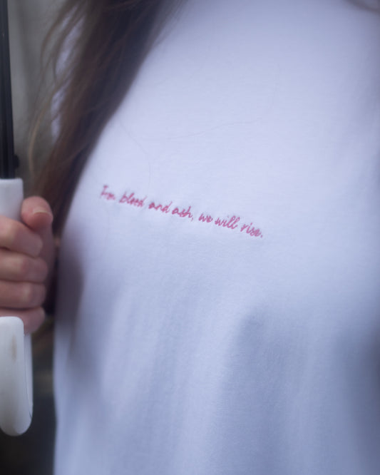 Camiseta Oversize De Sangre y Cenizas