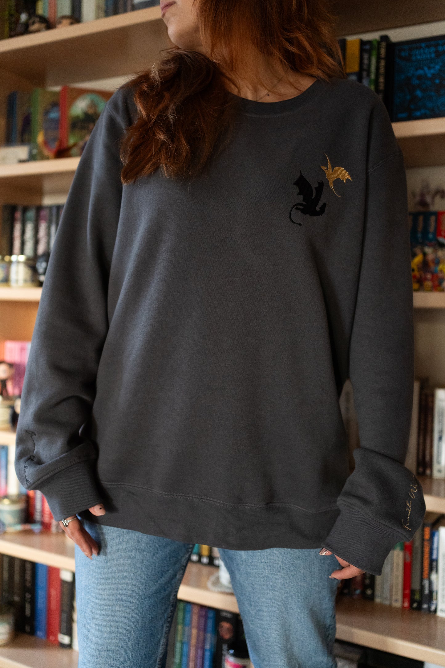 Sudadera Bordada Ónix