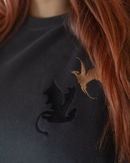 Sudadera Bordada Ónix