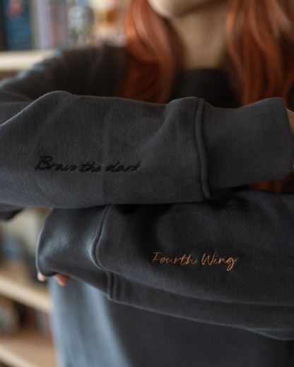 Sudadera Bordada Ónix