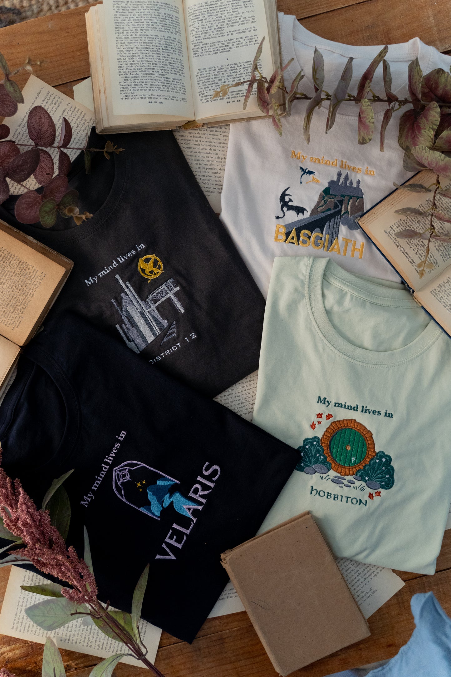 Pack 4 camisetas Fantasy Worlds